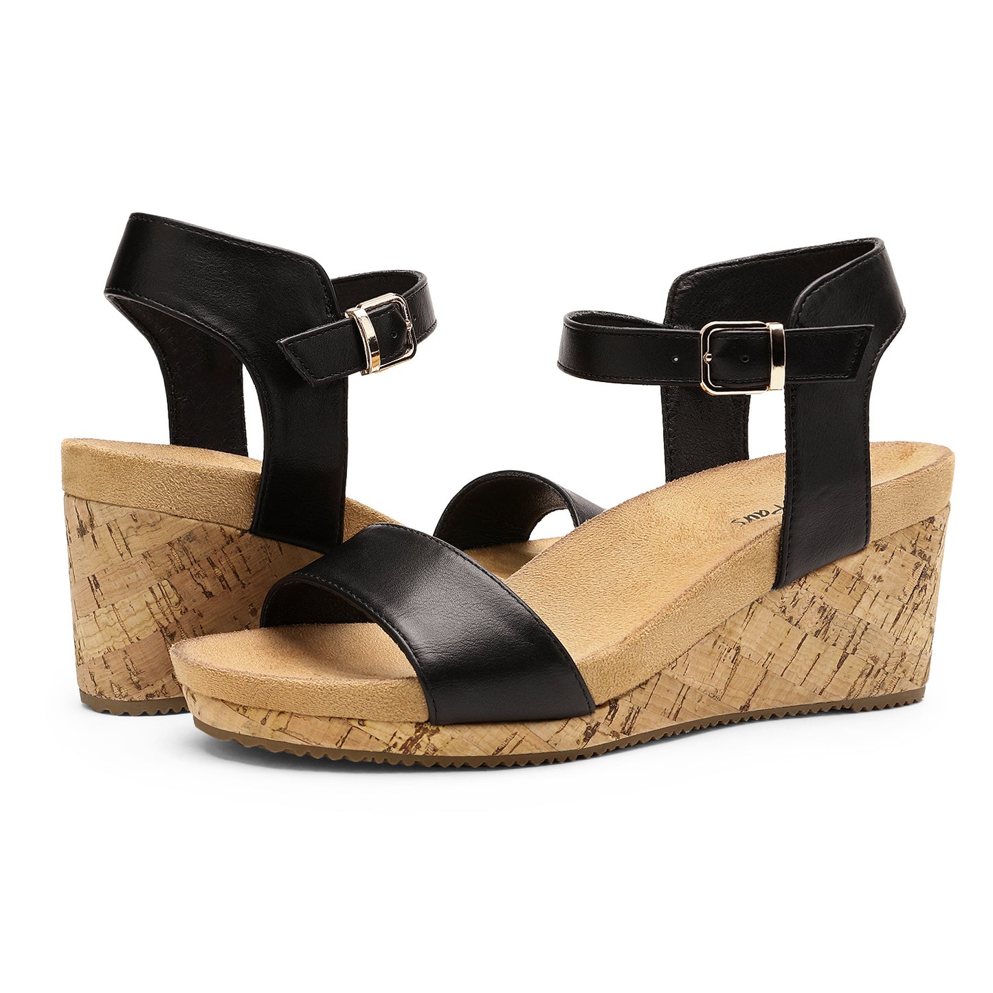 Women's Open Toe Buckle Ankle Strap Platform Wedge Sandals Durable Versatile Style for party, dance, shopping, walk, office, beach stylish look, Classic and versatile style Women Shoes, Womens Sandals