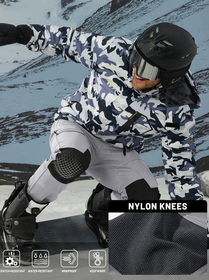 Men's Winter Fleece Pants Outdoor Softshell Pants Thickened Warm Lined Camping Fishing Trekking Hiking Pants Casual Trousers