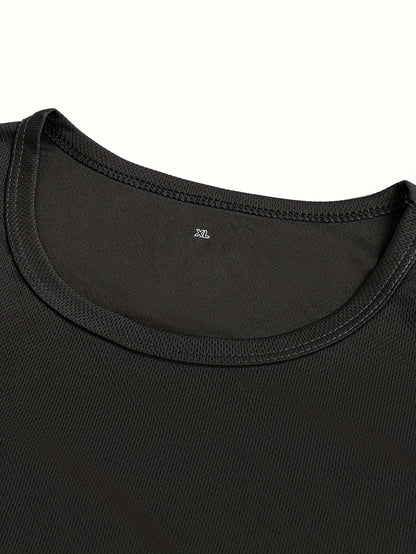 3-Pc Men'S Long Sleeve T-Shirts - Breathable Polyester - Paris Print Design, Regular Fit for Spring/Fall