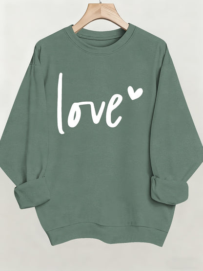 Women'S Casual Fashion Sweatshirt, Suitable for Autumn And Winter, Comfortable And Soft, Letter Pattern