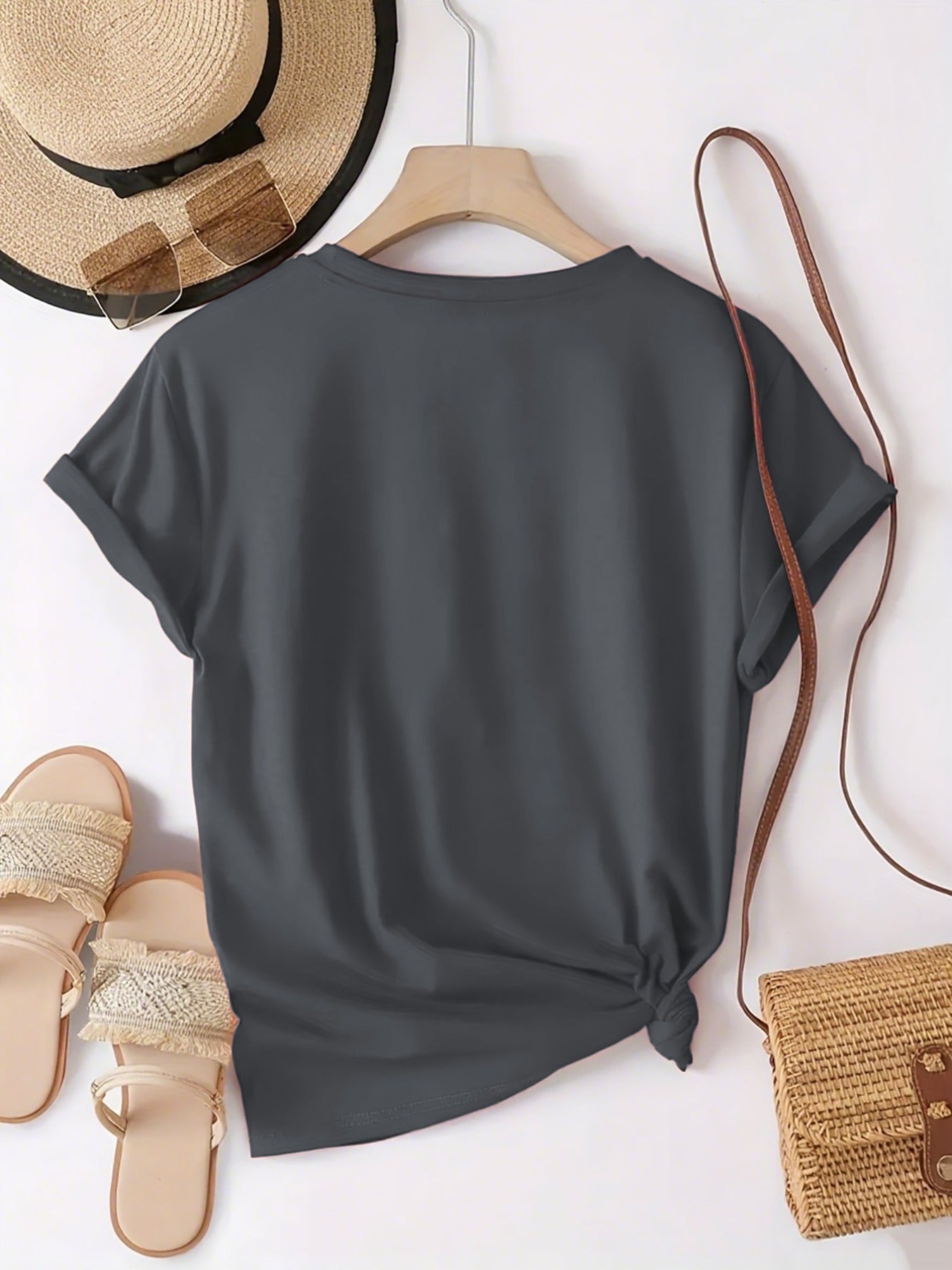 White Printed T-Shirt - product view 19