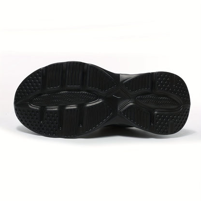 Plus Size Men's Steel Toe & Puncture Proof Safety Shoes with Rotating Buckle, Comfy Non Slip Durable Cushioned Protective Industrial & Constructional Footwear