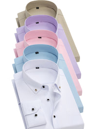 White + light blue + pink + light purple + khaki