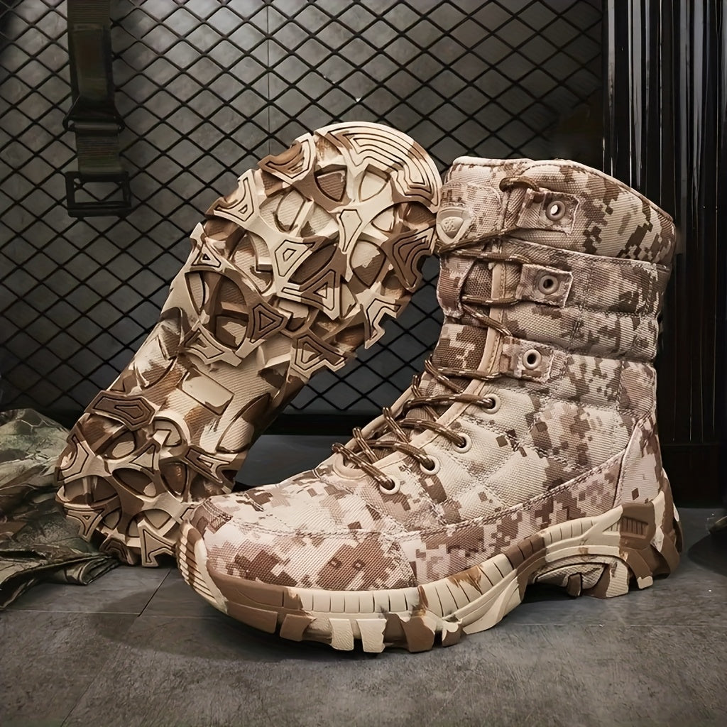 YTAT Men'S Light Motorcycle Combat Boots Hunting Shoes Camouflage Lightweight Hiking Shoes