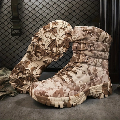 YTAT Men'S Light Motorcycle Combat Boots Hunting Shoes Camouflage Lightweight Hiking Shoes