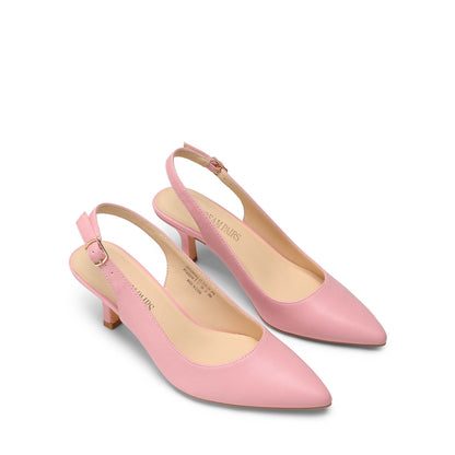 Women's Closed Toe Wedding Low Heel Slingback Kitten Heels Adjustable Strap Pointed Toe Pumps High Heeled Prom Dress Shoes Low Kitten Heels Women's Slingback Dressy Pumps Pointed Closed Toe Ankle Strap Elegant Wedding Pumps Formal Comfortable Shoes