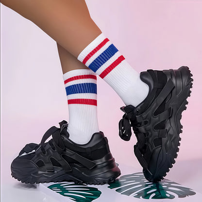 Womens Shoes, Non Slip Work Shoes for Women, Athletic Running Shoes, Sporty Look, Sneakers Shoes, Breathable Lightweight Sneakers, Stability Support Shock Absorption, Gym, Jogging, Casual Wear, Gym Shoes, Women Shoes
