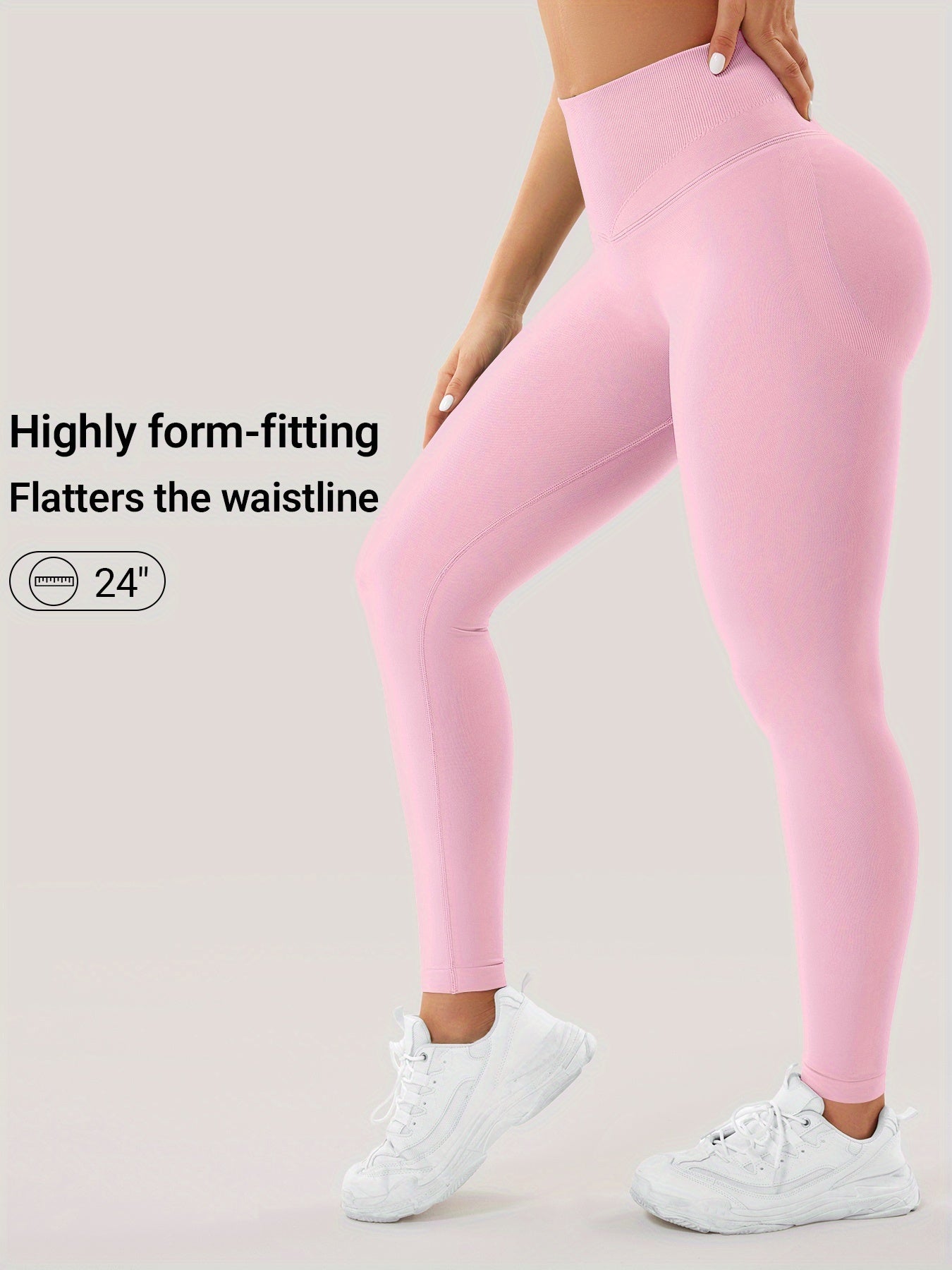 VOYJOY Women Impact Leggings Seamless Scrunch Butt Lifting Workout Leggings High Waisted Gym Yoga Pant