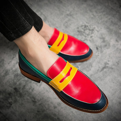 Men's Dress Penny Loafers Comfort Business Casual Slip-on Loafer Shoe Multicolor for Office Daily Walking Driving Shoes