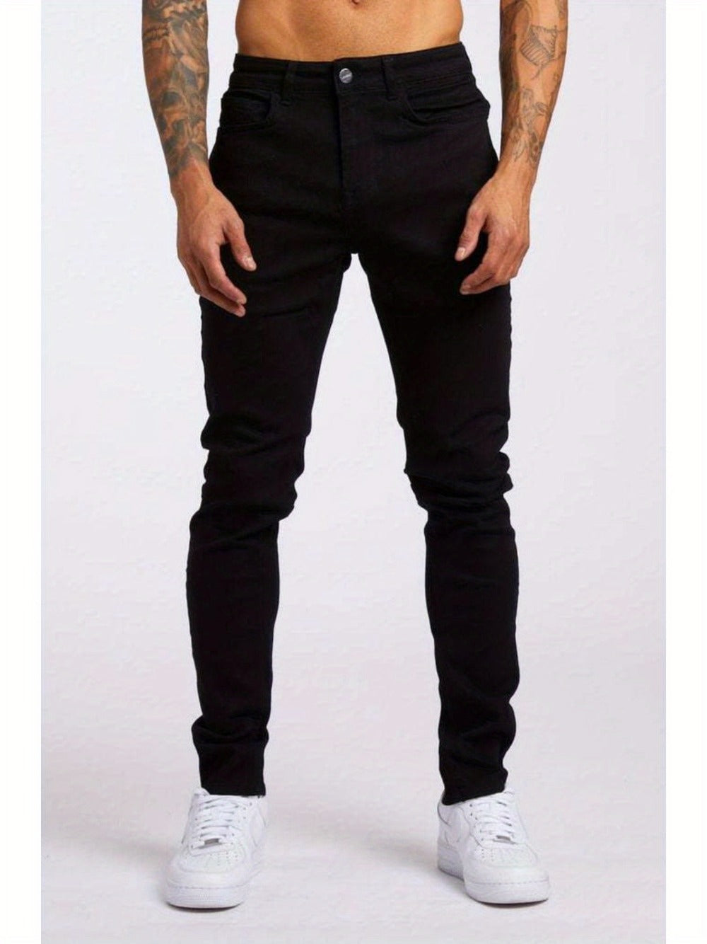 Men's Slim Fit Jeans - Classic Wash Clean Finish Travel 374501