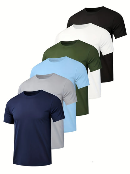 Men's Performance T-Shirt - Crew Neck Short Sleeve Everyday Style