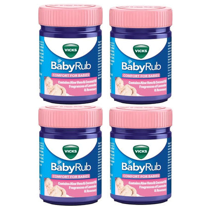 Vicks BabyRub Soothing Vapor Ointment for Babies 50ml Aloe Vera and Coconut Oil