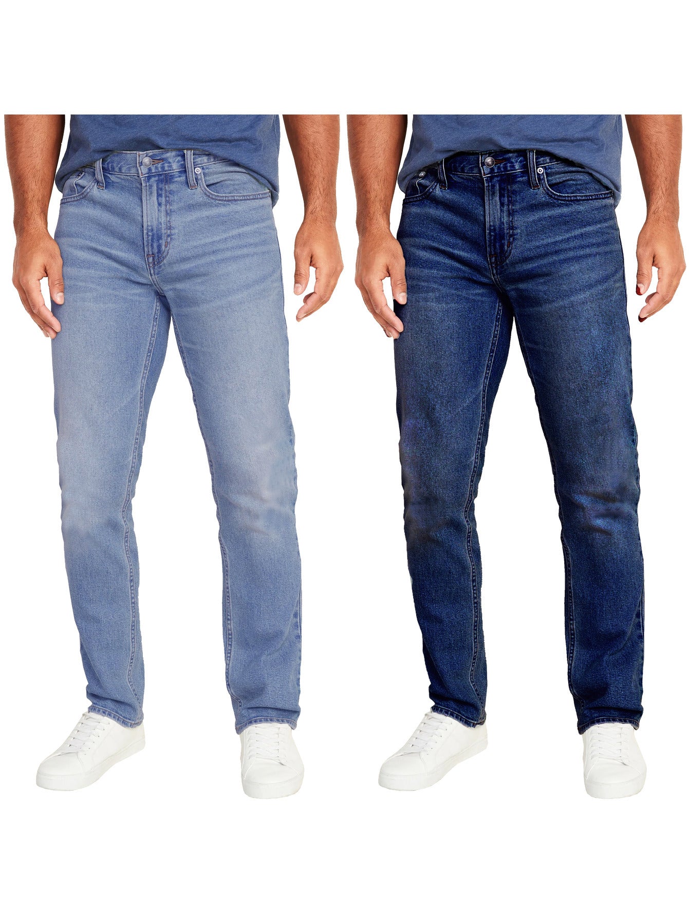 2-Pack Men's Flex Stretch Slim Straight Jeans (31" Inseam)
