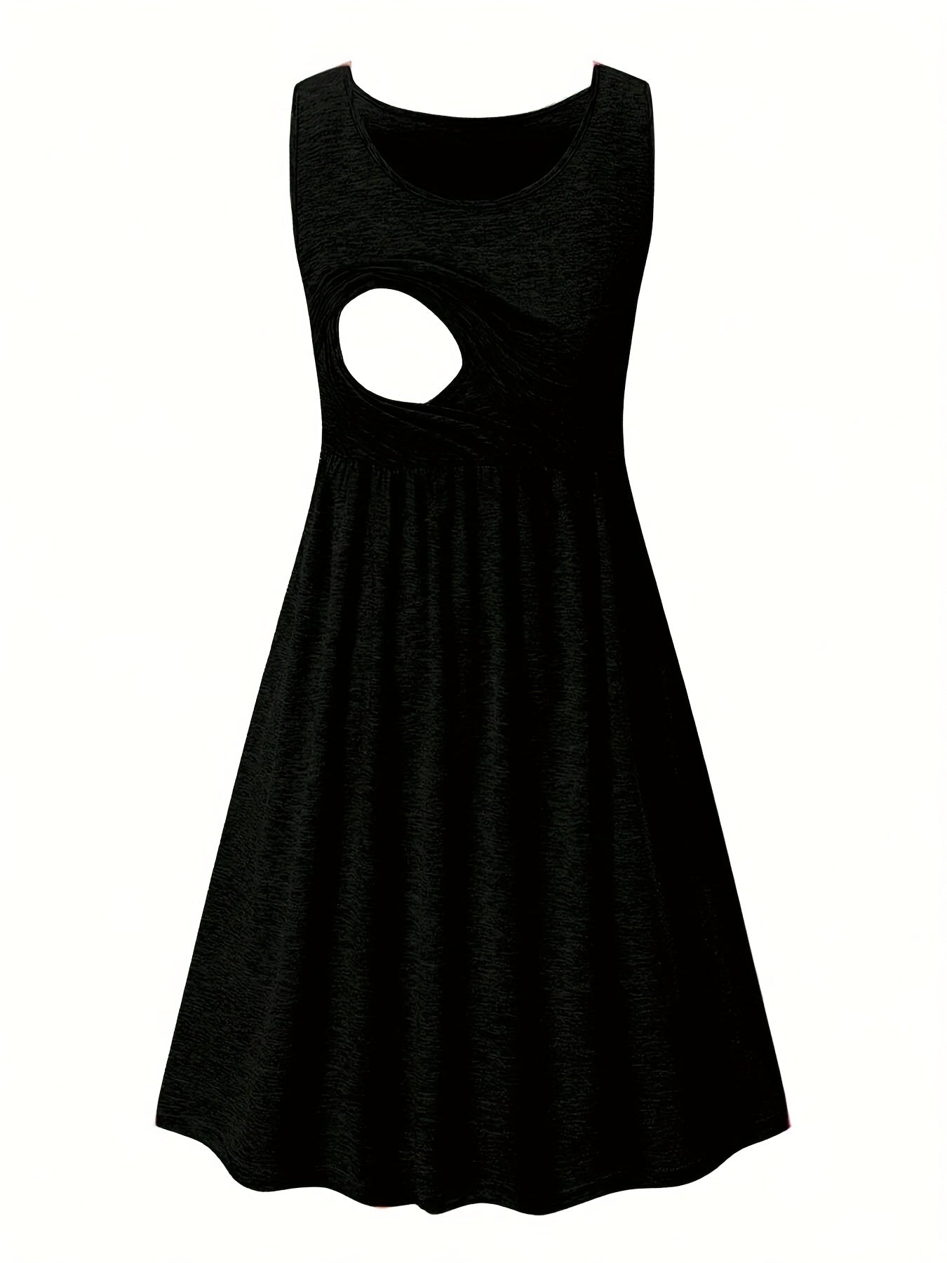 Women'S Maternity Casual Nursing Dresses Sleeveless Comfy Breastfeeding Dress