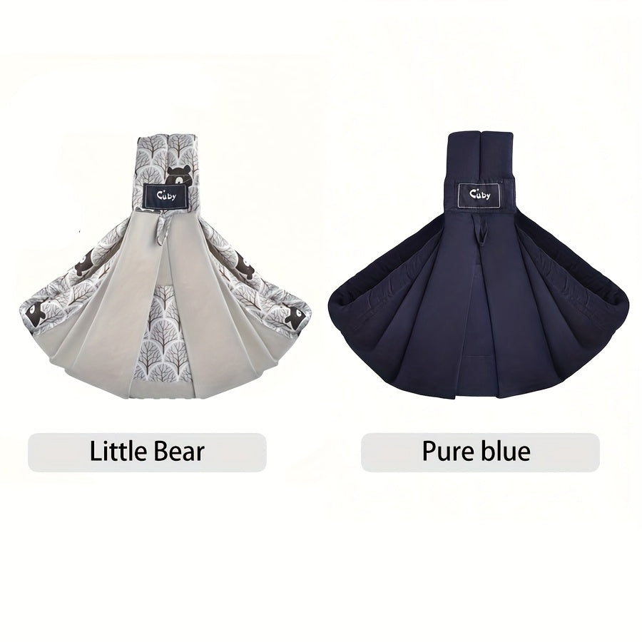 Vrbabies Baby Carrier From Newborn, Soft Lightweight Baby Sling with Pockets & Adjustable Shoulder Strap Easy Wearing, Front Baby Sling for Newborn And Toddler 1-24 Months