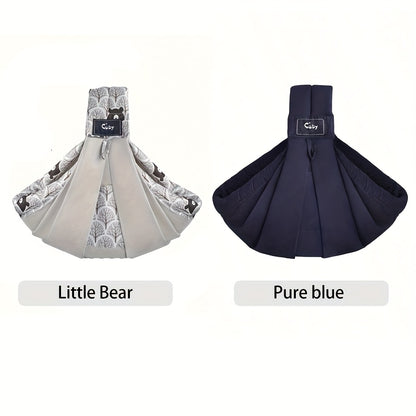 Vrbabies Baby Carrier From Newborn, Soft Lightweight Baby Sling with Pockets & Adjustable Shoulder Strap Easy Wearing, Front Baby Sling for Newborn And Toddler 1-24 Months