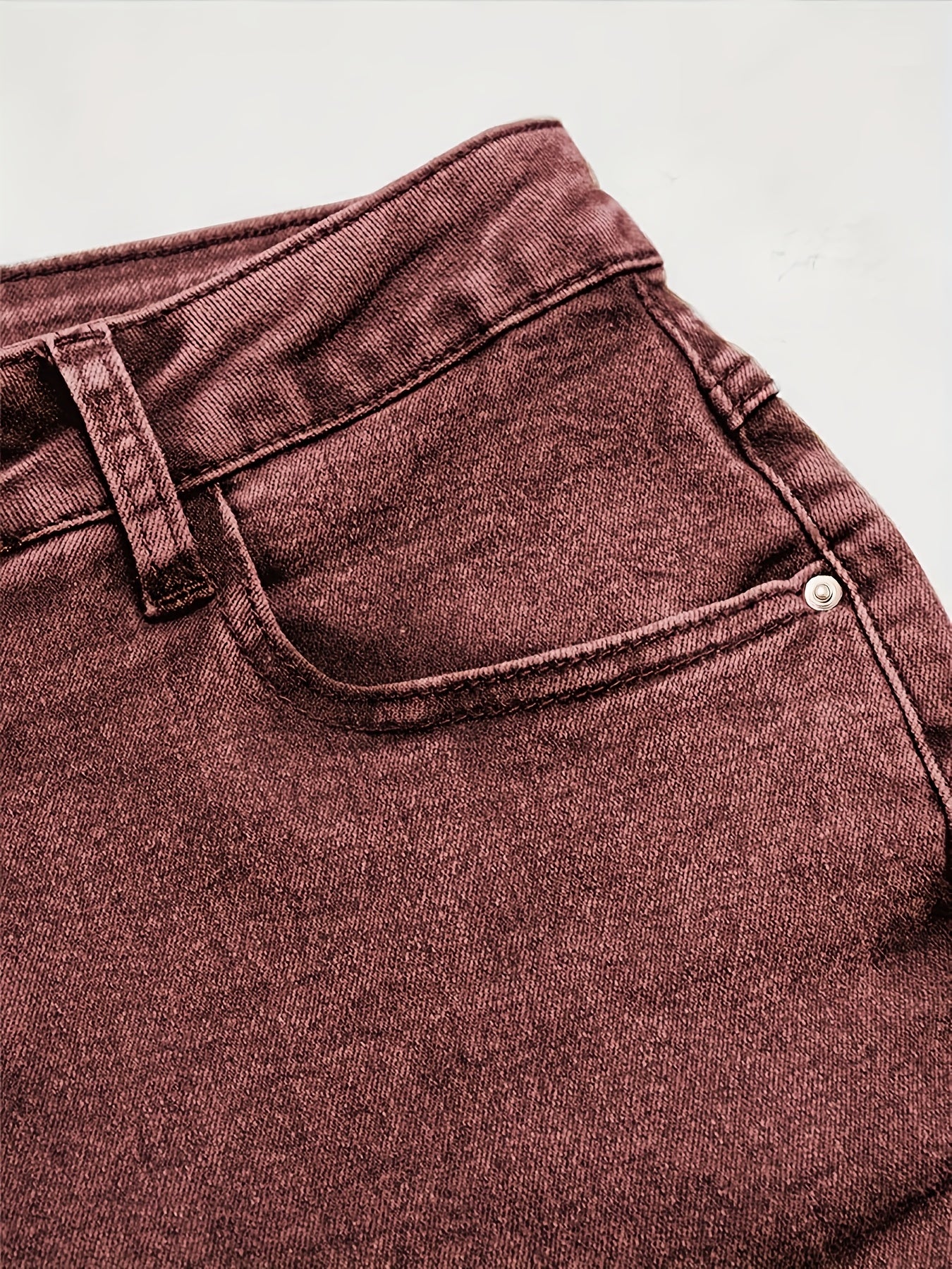 Women'S Sexy Cow Fashion Elastic Denim Flared Trousers