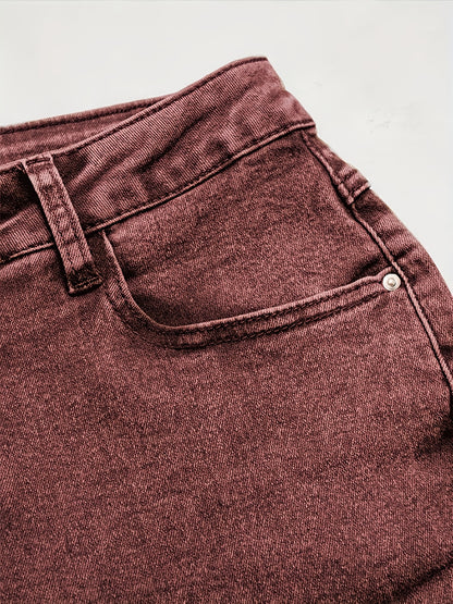 Women'S Sexy Cow Fashion Elastic Denim Flared Trousers