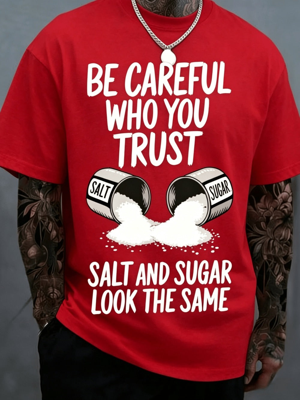 Men's Graphic T-Shirt - Round Neck Short Sleeve Travel Style