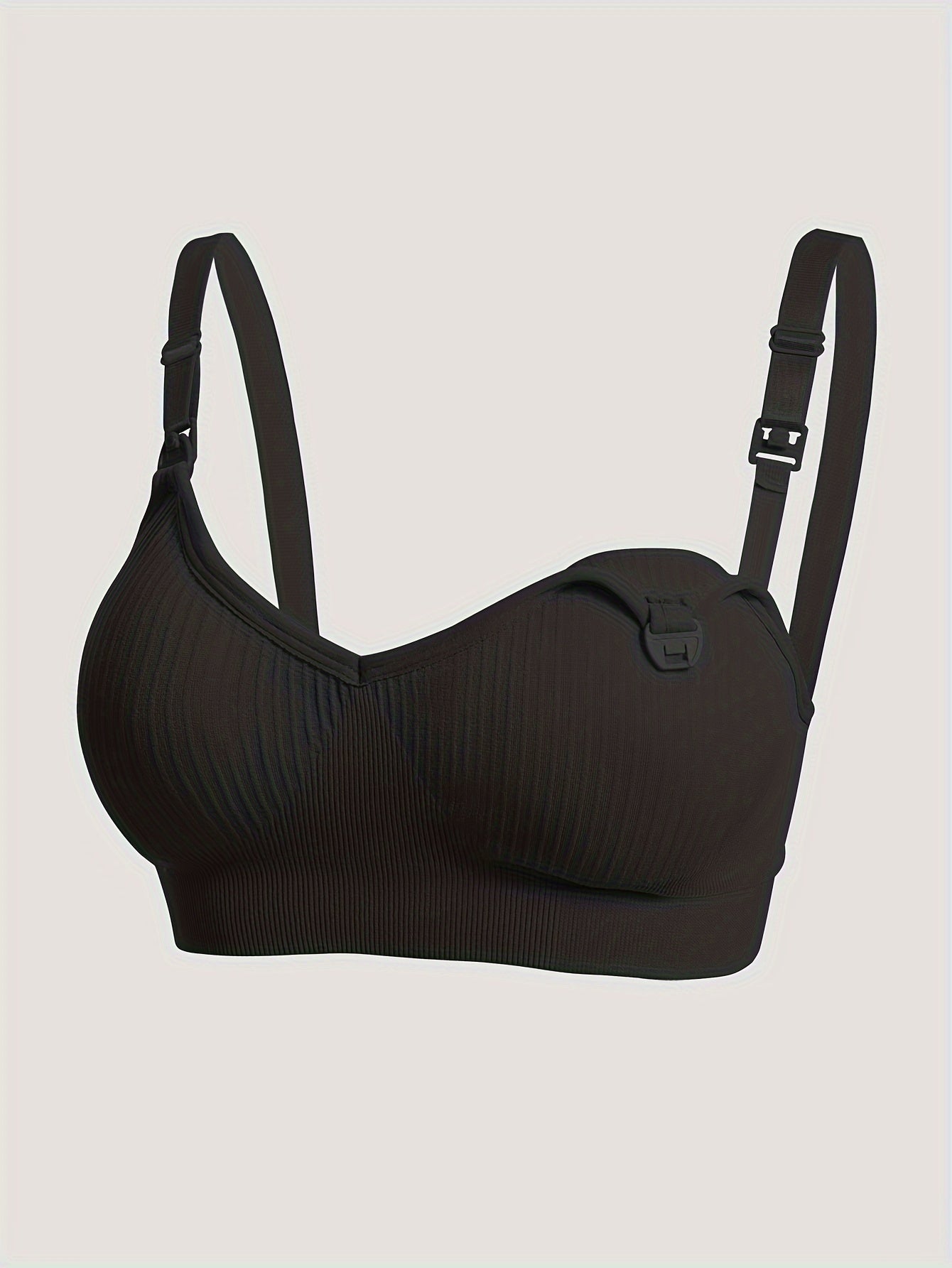 Set of 4 Maternity Nursing Bras - Soft, Flexible Full-Cup Breastfeeding Lingerie with Detachable Pads, Slim Fit, Suitable for All Seasons, Ideal for Expecting Mothers, Support for Breastfeeding | Slim Fit Bra | Flexible Material
