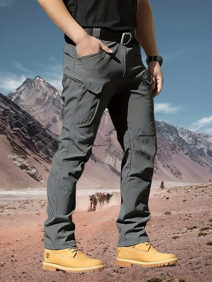 4 Pairs of Men's Lightweight Work Pants - Durable, Breathable And Quick-Drying, with Multiple Pockets, All-Season Straight-Leg Pants Suitable for Outdoor Adventures And Construction, Hiking Pants - Perfect Birthday/ Anniversary Gifts