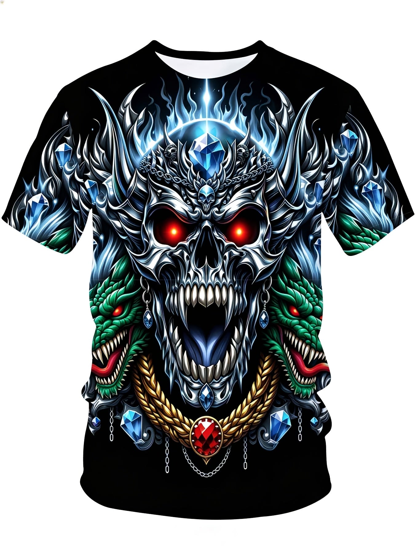 Men's Multicolor Printed Graphic T-Shirt - product view 35
