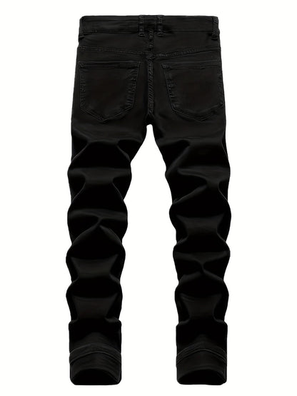 Men's Slim Fit Jeans - Classic Wash Clean Finish Streetwear 742885
