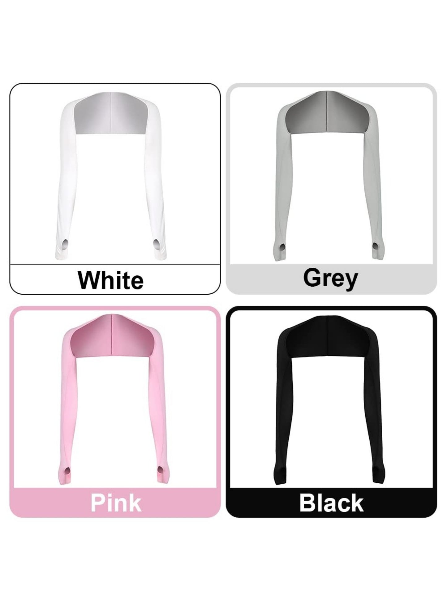 4-piece set of UV protection sun protection cooling capes, elastic compression arm sleeves, golf sports summer cooling sleeves, sun protection cooling capes, ice silk, sleeves