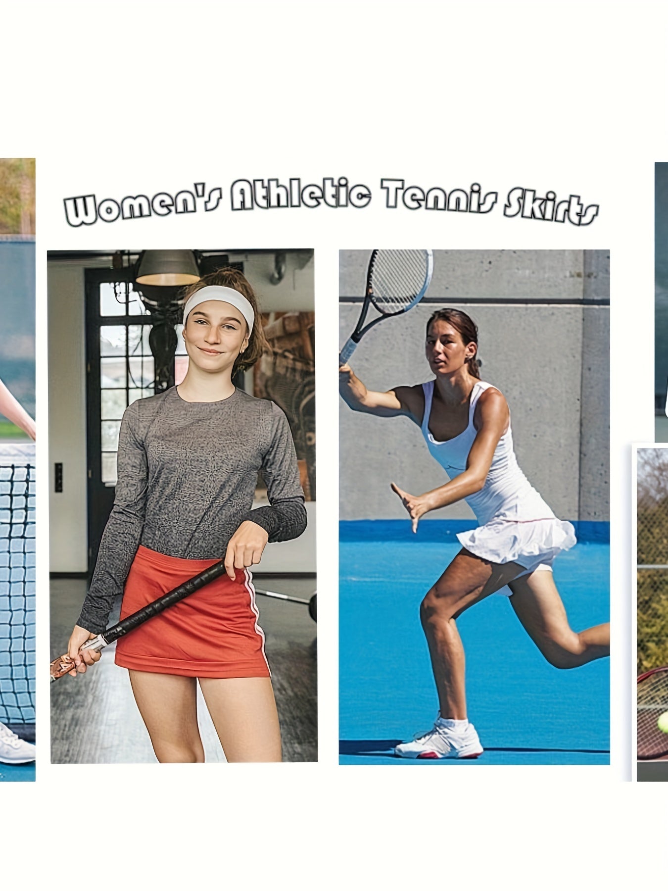 Women's Golf Skirts Skort 4 Side Pockets High Waisted Stretchy Tennis Skirt with Short Athletic Casual
