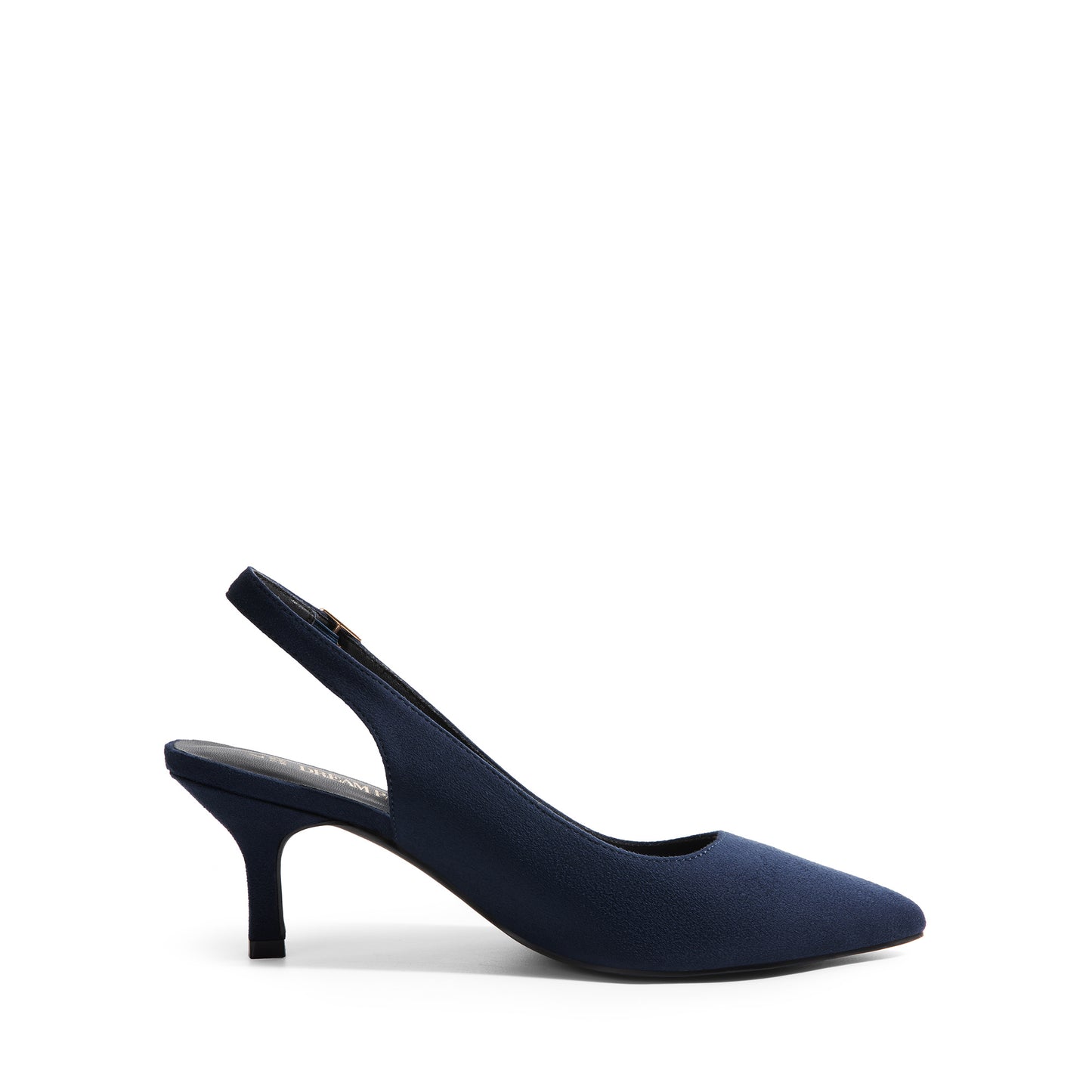 Women's Closed Toe Wedding Low Heel Slingback Kitten Heels Adjustable Strap Pointed Toe Pumps High Heeled Prom Dress Shoes Low Kitten Heels Women's Slingback Dressy Pumps Pointed Closed Toe Ankle Strap Elegant Wedding Pumps Formal Comfortable Shoes