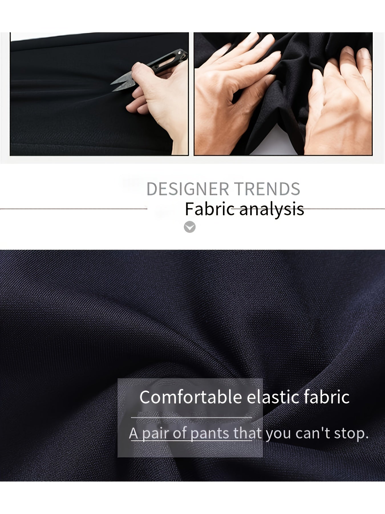 2pcs Set of Women'S Elegant Solid Color Slanted Pocket Straight Leg Pants, Suit Pants, Women'S Work Pants, Office Wear, Solid Color, Machine Washable