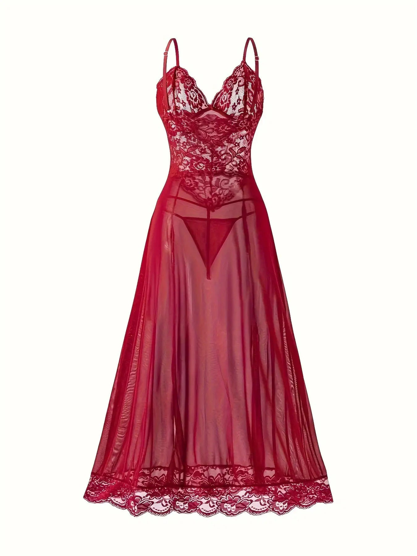 Women's Sexy Nightgown Set Long Dress