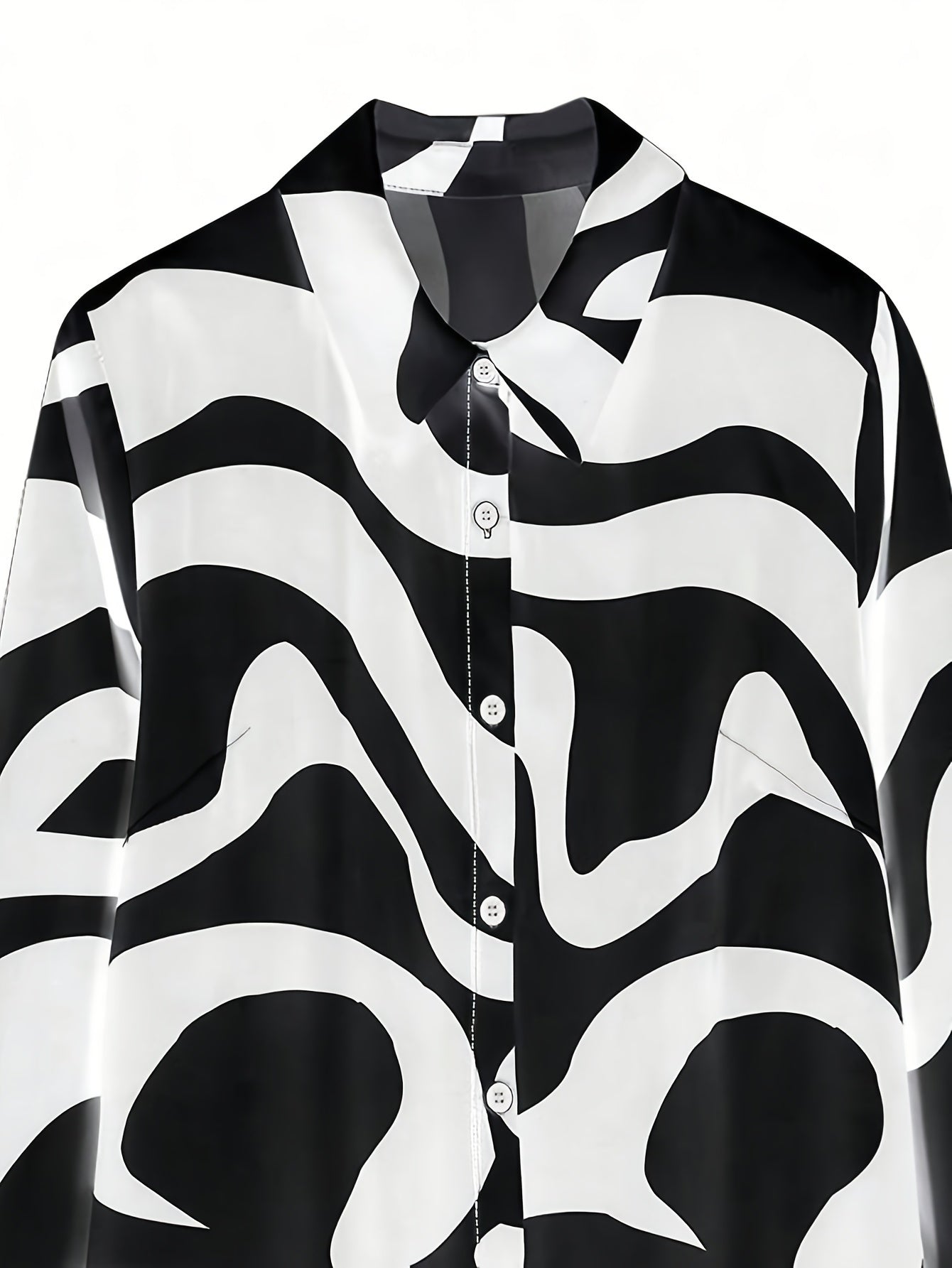 2pcs Women's Casual Lapel Button Pantsuit - Zebra Print, Smooth Polyester Fabric, 210g/m² & 220g/m² - Spring, Summer & Autumn Essentials | Machine Washable | No Lining Design | Slight Stretch