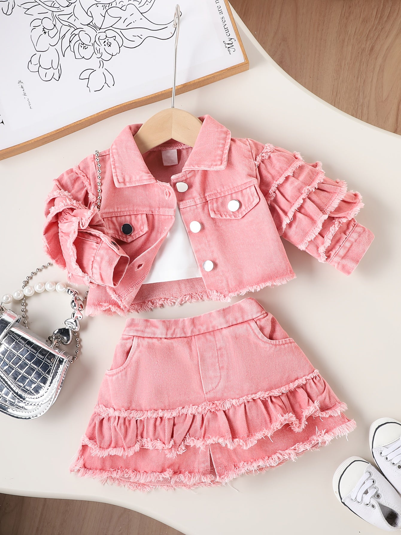 Targeted Development Of Fashionable 2pcs Sets for Baby Girls In Spring And Summer, Perfect for Outdoor