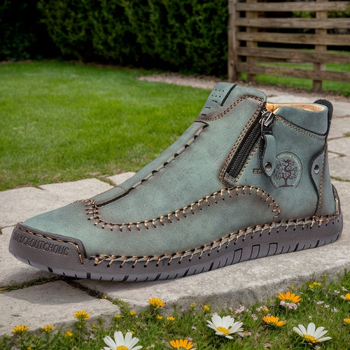 Women'S Hand-stitched Casual Shoes, Outdoor Sports Zipper Boots