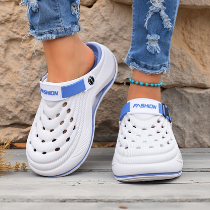 Women'S Perforated Shoes, Thickened, Lightweight Anti-Slip EVA Slip-On Shoes, Suitable for Indoor And Outdoor Beach, Garden in Summer, Women Shoes