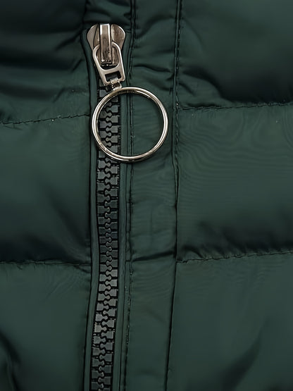 Women's Long Sleeve Hooded Parka- Winter Warm Quilted Coat with(Mid-Length, Padded, European& American Style)