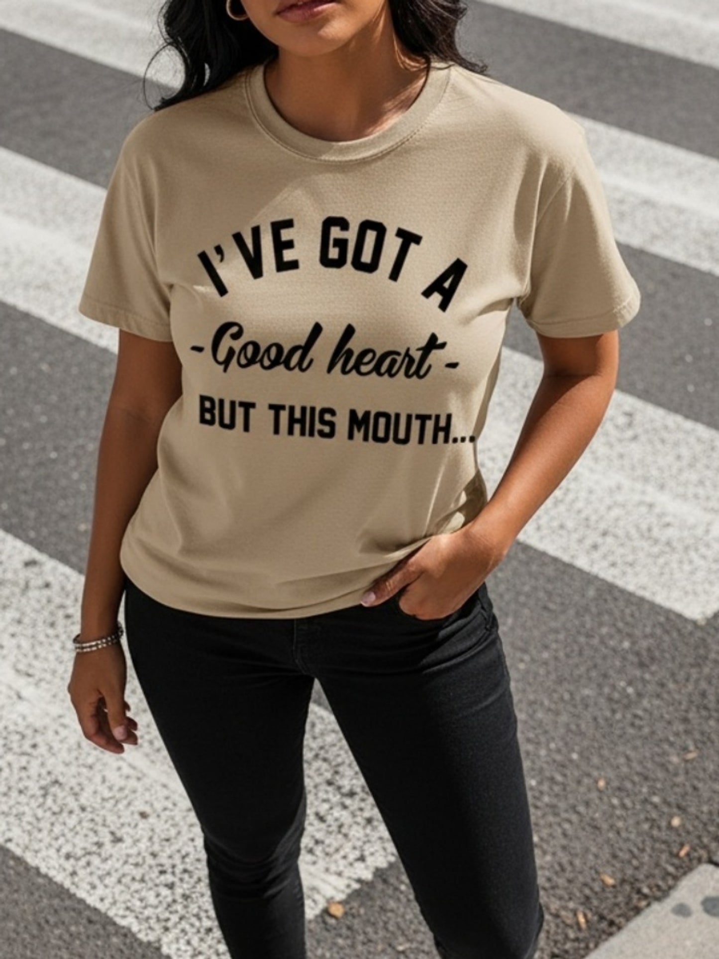 Women's Initial/Letter/Number Print Short Sleeve Blouse -  Round Neck Top with A-Z Letters (for example: name, date, message) - Spring Summer Fall Casual Wear, Machine Washable, izable Fashion Apparel for Parties &