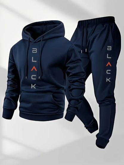 Men's Tracksuit Jacket and Pants Set - Coordinated Cold-Weather Urban Edition