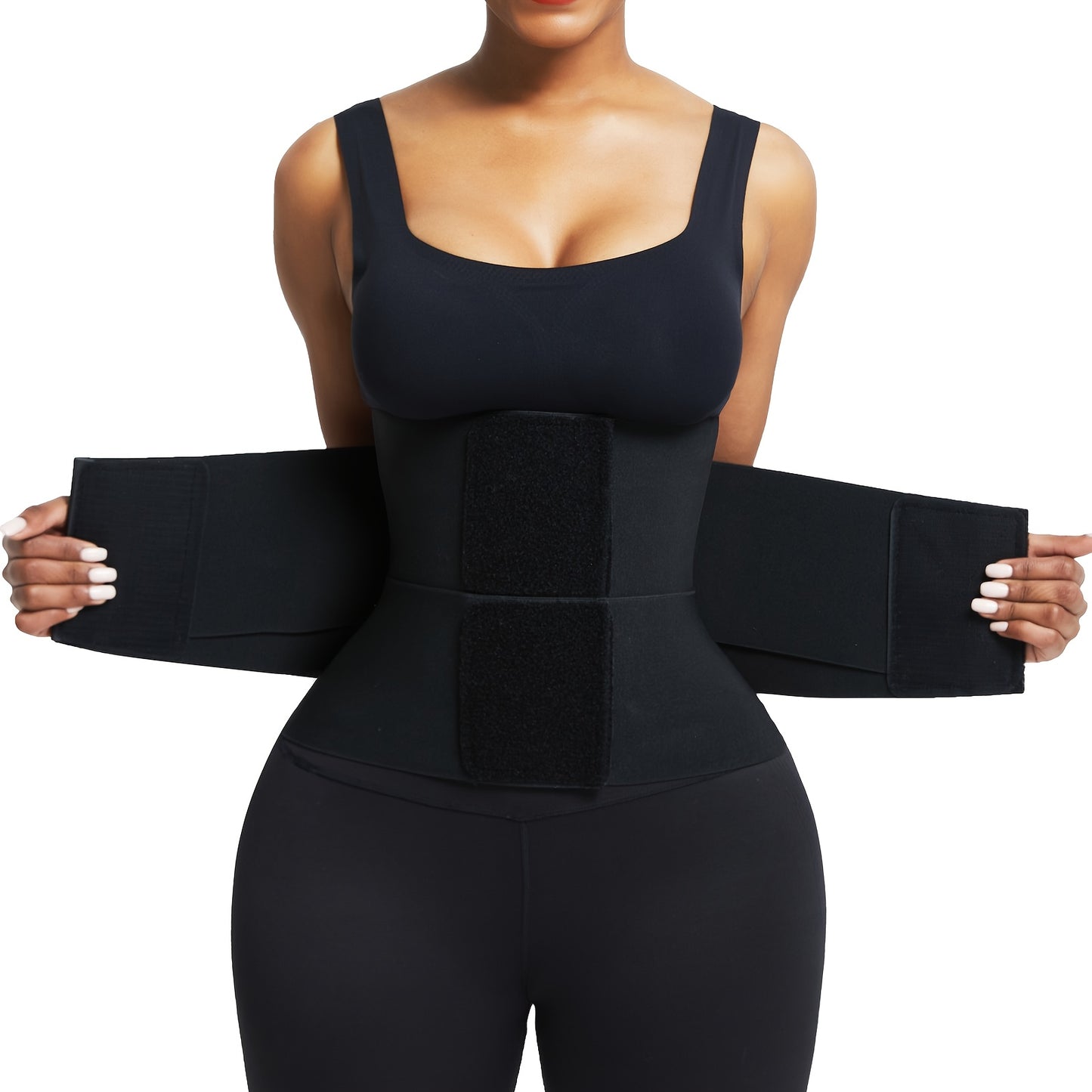 Women's Sauna High Compression Tummy Control Waist Trainer, with Triple-layer Adjustable Hook&loop Straps And High-elastic Fabric, Perfect Choice for Working Out Wearing