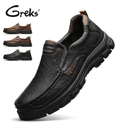 GREKS Loafers Slip On Loafer Casual Walking Shoes Comfortable for Work Office Dress Outdoor