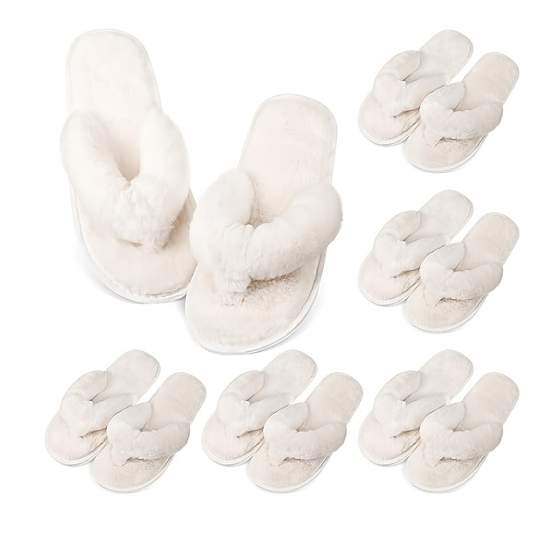 Women's Slippers - Plush Lined for Everyday Wear