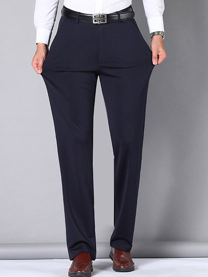 3 Colors Available, Men's Suit Pants, New Men's Classic Senior Business Casual Light Suit Pants, Casual Pants, Interview, Office Choice, Comfortable Material, Breathable and Quick-drying, Pocket Design, Perfect Gift Choice