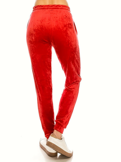 BCCSK Casual Velvet Jogger For Women/ Super Soft Warm Winter Leggings Yoga Pants/ Women'S Clothings