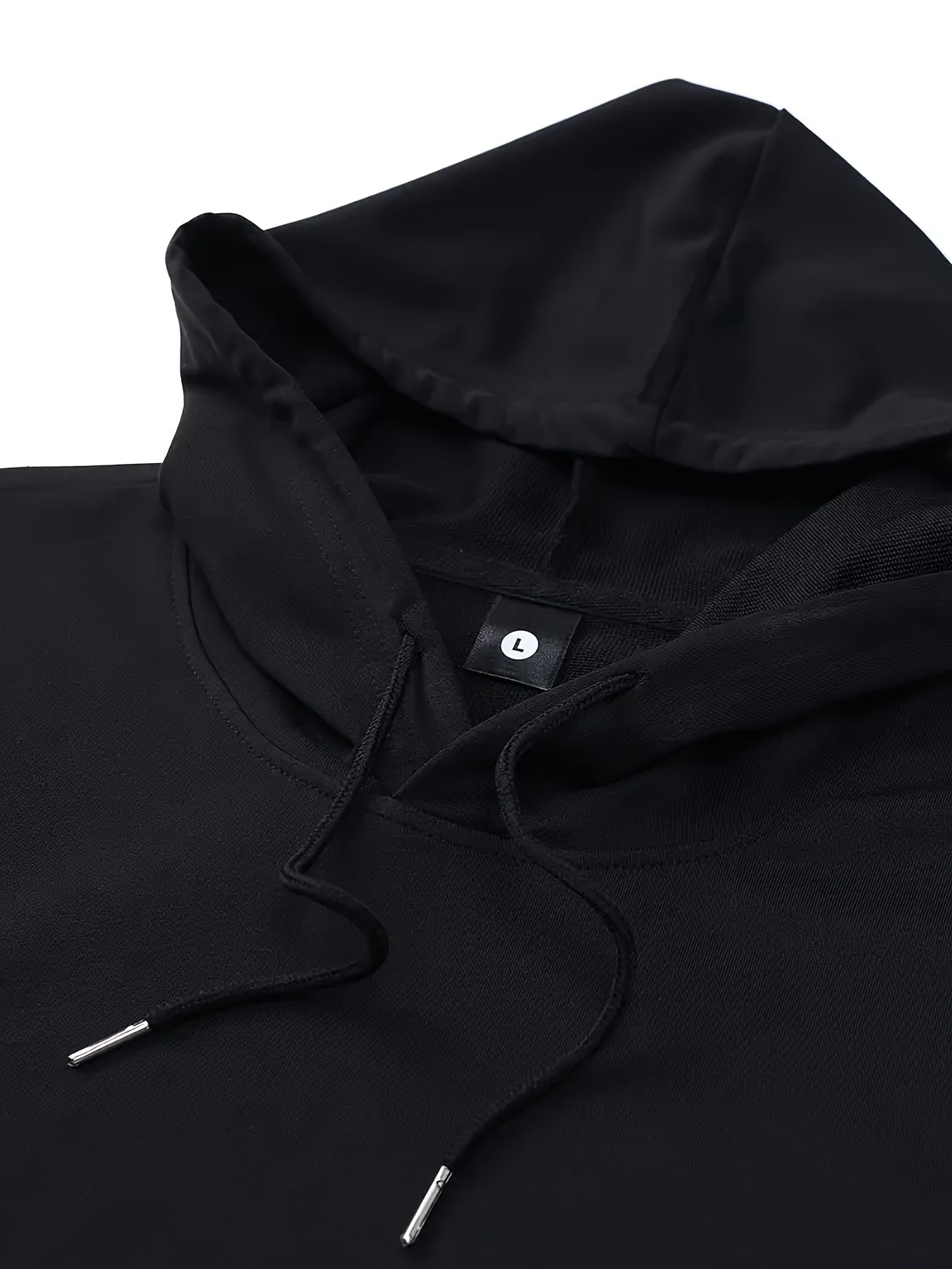 [ 6pcs Set ] Men's Casual Sports Hooded Sweatshirt Set, Long Sleeved Hooded Sweatshirt Paired with Drawstring Pants, Regular Style, Knitted Fabric, Black, Red, Gray, Three Color Combination Set, Solid Color Design
