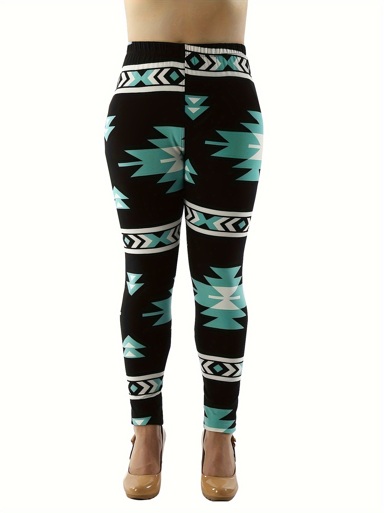 Fashion Printed Leggings For Women No See Through High Stretch Super Soft Leggings Regular