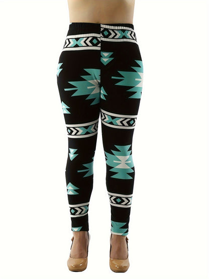 Fashion Printed Leggings For Women No See Through High Stretch Super Soft Leggings Regular
