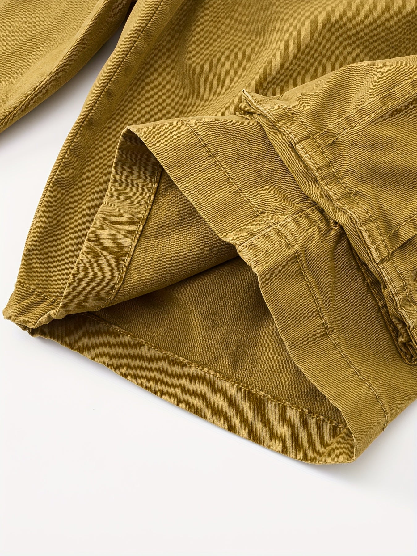 Men's Breathable Cotton Shorts with Multi-Pocket - Elastic Workwear Shorts Suitable for Outdoor,,, Casual Wear - Mid-Rise Pants with /Equipment Pockets