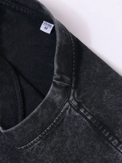 Black Cotton Printed Sleeveless T-Shirt - product view 8