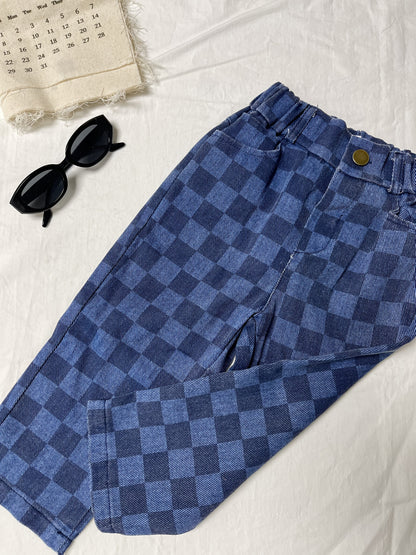 2024 Autumn Winter New Collection Boys And Girls Korean Easy Japanese Trendy Fashion Plaid Long Pant, for Outdoor
